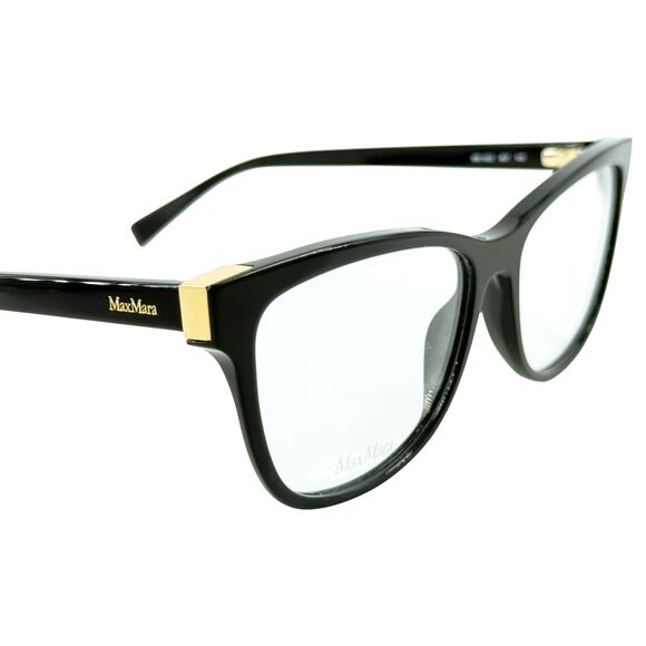 Max Mara MM1423 Womens Plastic Eyeglass Frame 807 Black 54-16 Spring Hinges